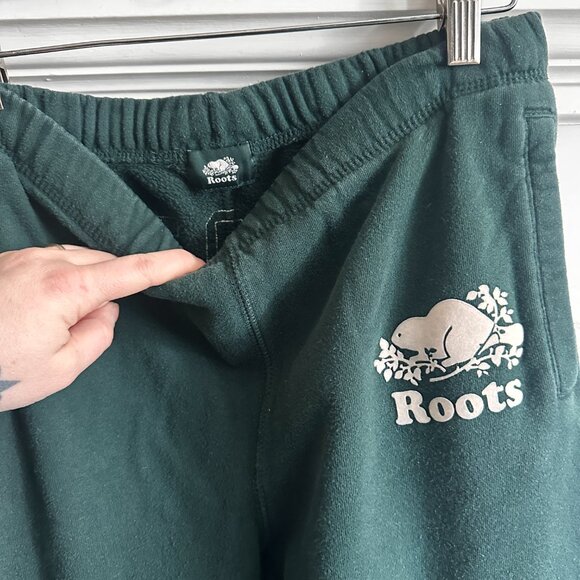 Roots Classic Green Sweatpants Joggers - Picture 2 of 9